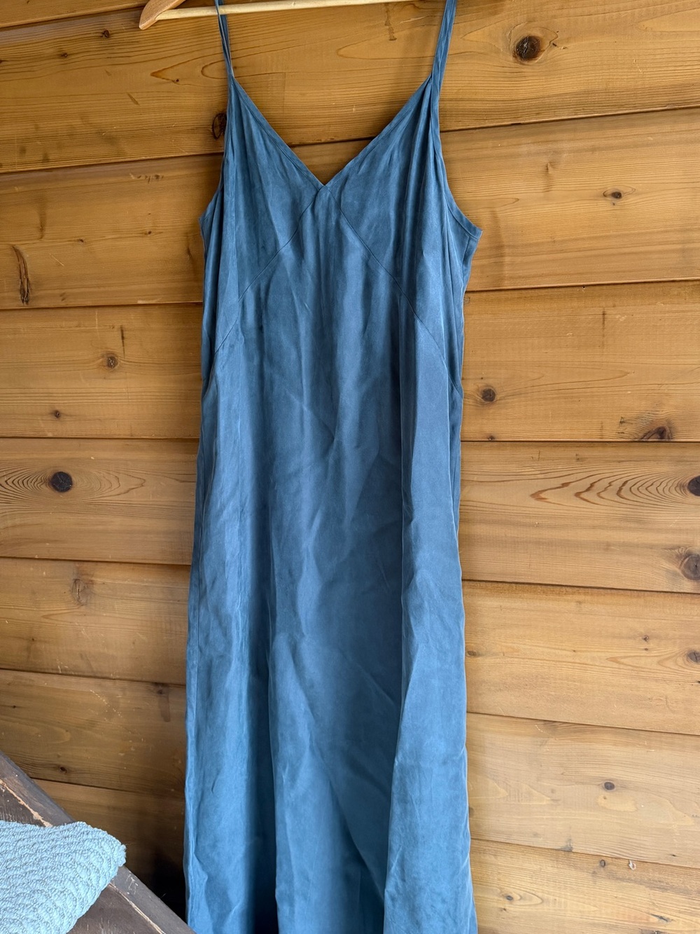 Jenni Kayne Slate Blue Slip Maxi Dress - Picture 1 of 5